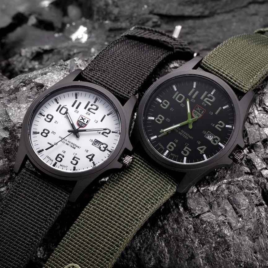 Nylon reim stil kvarts herreklokke topp merke klokker casual armbåndsur relojes relogio masculino