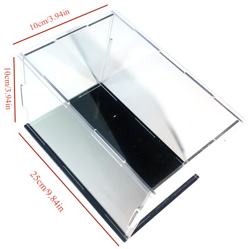 High Transparency Acrylic Display Box Dustproof Assembled Clear Acrylic Boxes for Protect Action Figures Cabinets Home Storage: PURPLE