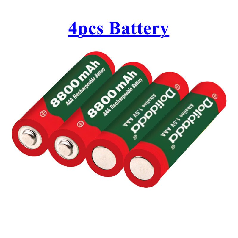 Batteria ricaricabile AAA 8800 mah AAA 1.5 V 8800 mah ricaricabile nuova batteria alcalina 1 pz caricabatterie a 4 celle