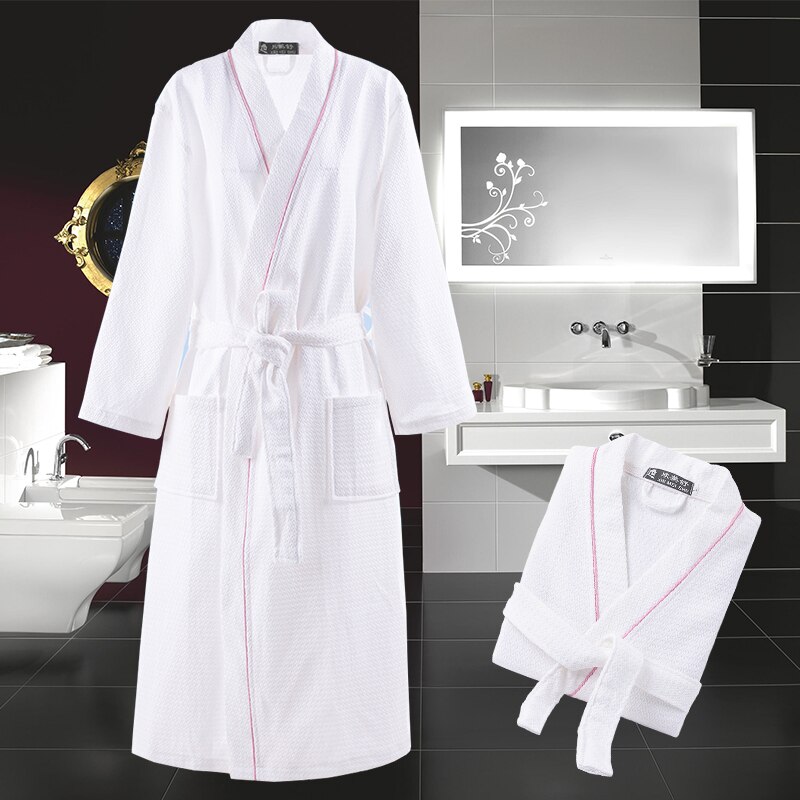 Kimono morgonrock herr v-ringad bomull badrock herrrock sparock hane plus size xxl pyjamas traditionella nattkläder vår sommar