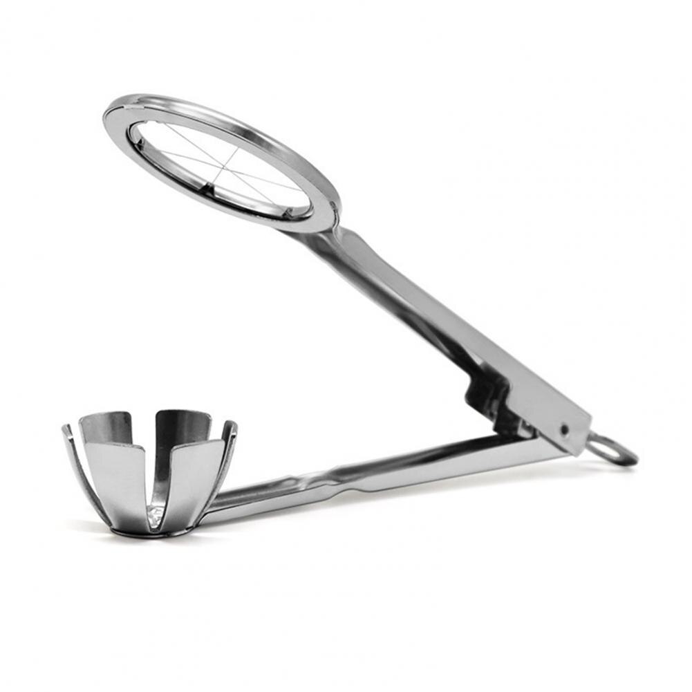 Stainless Steel Kitchen Egg Slicer Non-slip Practical Kitchen Tool Cut Egg Wedger Cutter for Hotel Petal Shape Egg Cutte: Default Title