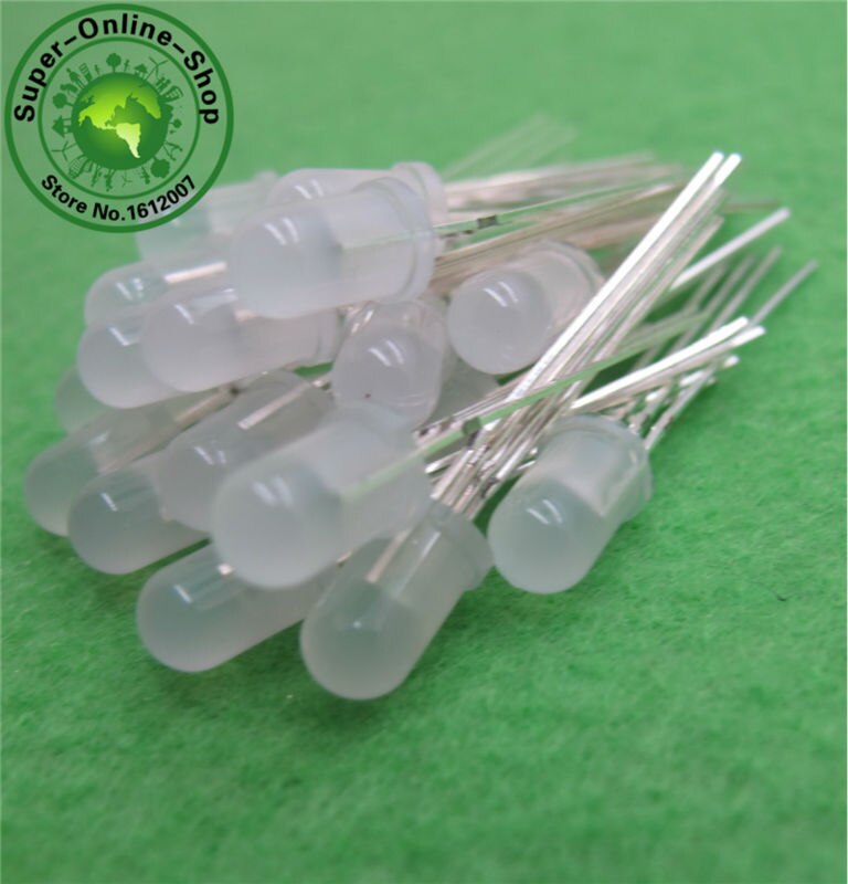 20 pcs LED 5mm RGB Diffused COMMON Anode +20 pcs LED 5mm RGB Diffused COMMON Cathode 4Pins RGB Tri Color Emitting Diodes