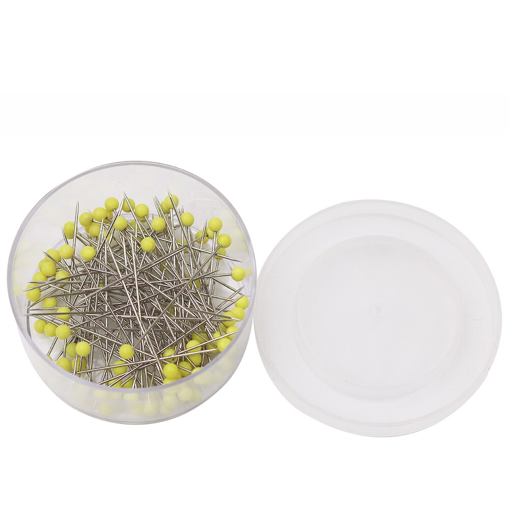 100pcs/Box Round Pearl Head Pins Dressmaking Pins for Wedding Decoration DIY Sewing Crafts Quilting Pins Sewing Tools