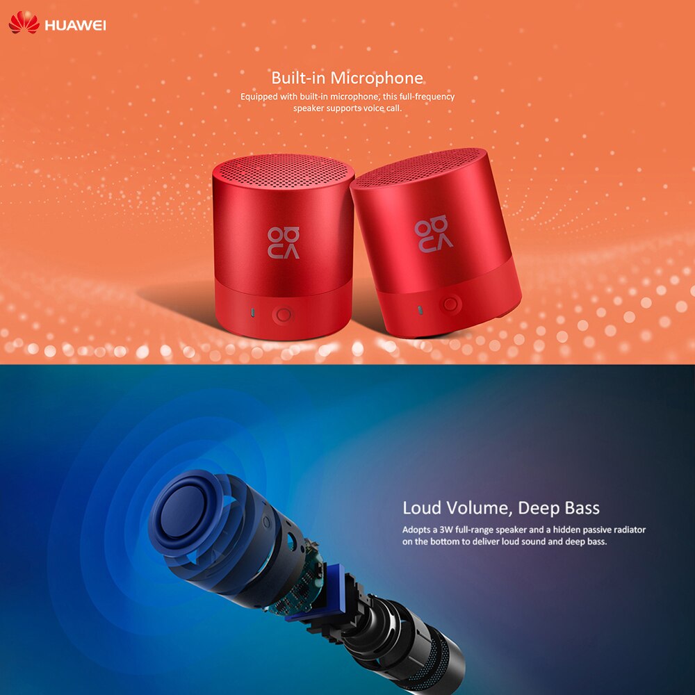 HUAWEI Mini Lautsprecher CM510 Tragbare kabellos Bluetooth Lautsprecher Wasserdichte draussen Lautsprecher Stereo Paar umgeben Laut Volumen