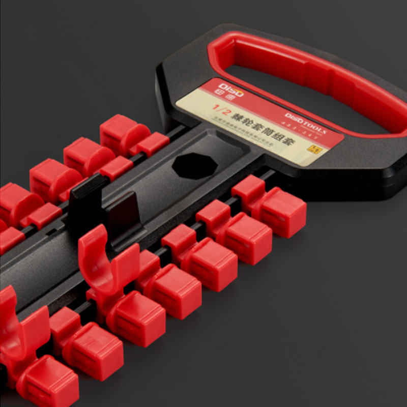 1/4" 3/8" 1/2" Socket Wrench Storage Rack Mountable Sliding Stand Socket Wrenchs Holder for Ratchet Wrench And Socket Storage