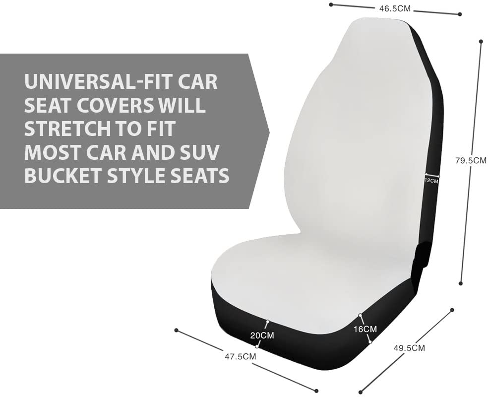Wit Paard Mandala Veren Print Auto Stoelhoezen Set Van 2, universal Fit Auto Voorstoel Protectors Voor Auto 'S, Suv, Vrachtwagen