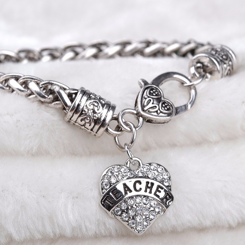 Klar stein armbänder frauen vintage mom mimi nana kristall armband pop kette schwester Armband besten freund tante brief kette hoffen