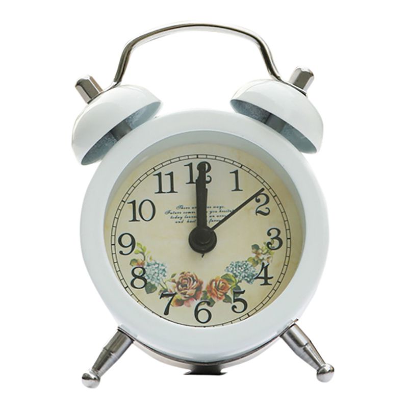 Popular Clock Small Bed Alarm Clocks Cute Mini Metal Small Alarm Clock Desk Alarm Clock Lovely Toy For Bedroom Home: W