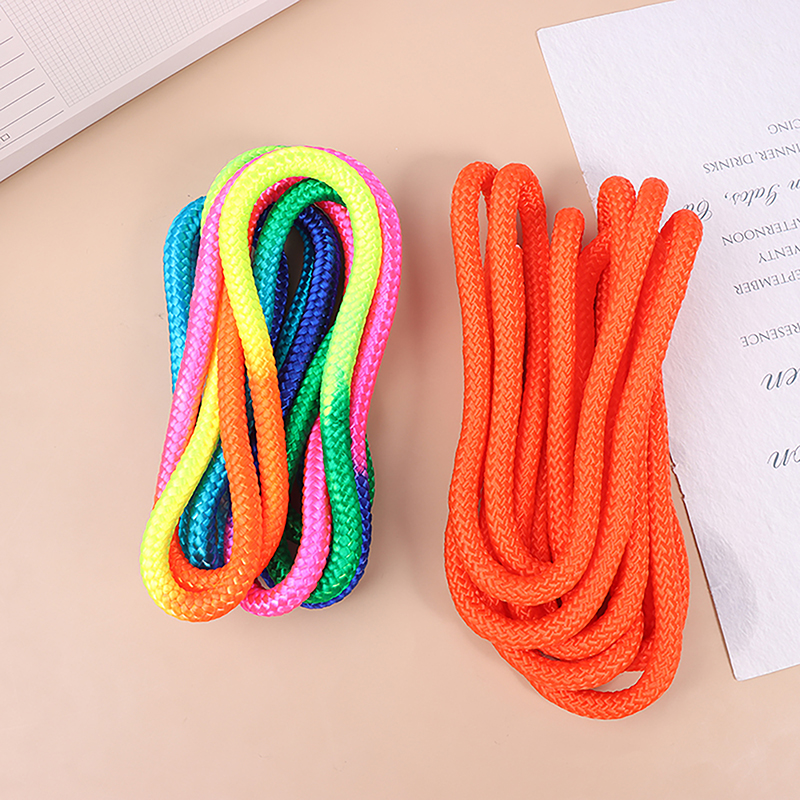 Cuerda para artes de gimnasia, cuerda para saltar, ejercicio, Fitness, Color arcoíris, cuerda de entrenamiento deportivo, cuerda para gimnasia rítmica, herramienta deportiva