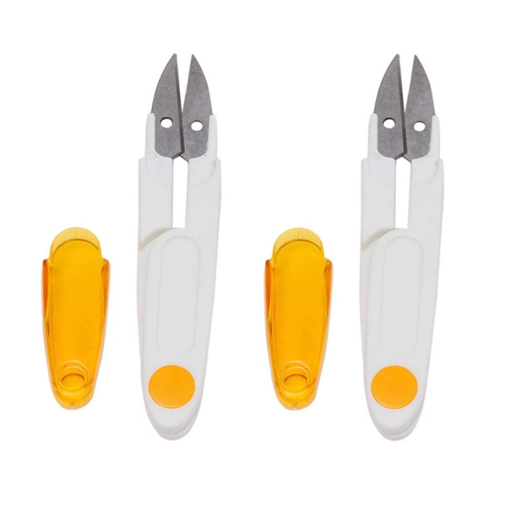 Cross Stitch Tailor Scissor DIY Tool Sewing Supplies Portable fish line cutter Thrum Yarn Thread Clipper Nipper Trimmer YJ372: Lemon yellow