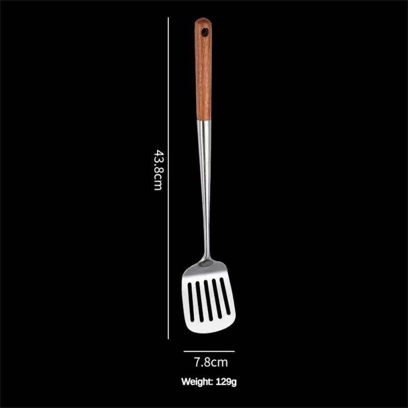 Utensilios de cocina de 1 a 6 piezas, espátula Wok de hierro y cucharón, juego de herramientas, espátula para cocinar de acero inoxidable, accesorios de cocina: Multicolor