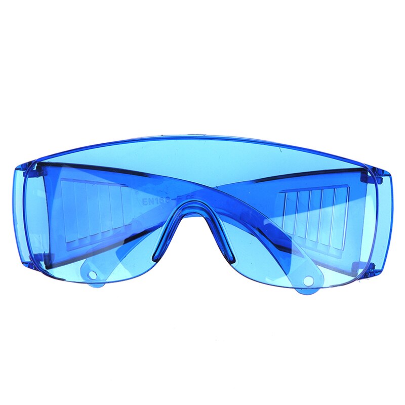 1pc transparante werkveiligheidsbrillen oogbescherming kleur anti-stofbrillen buiten auto bestuurder motorbril: Blauw