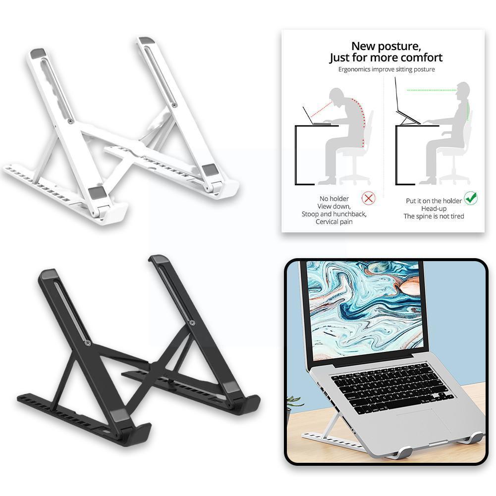17 Inch Laptop Stand Aluminium Foldable Notebook Support Base Pro Adjustable Holder Laptop Computer Accessories Macbook Bra J6O3