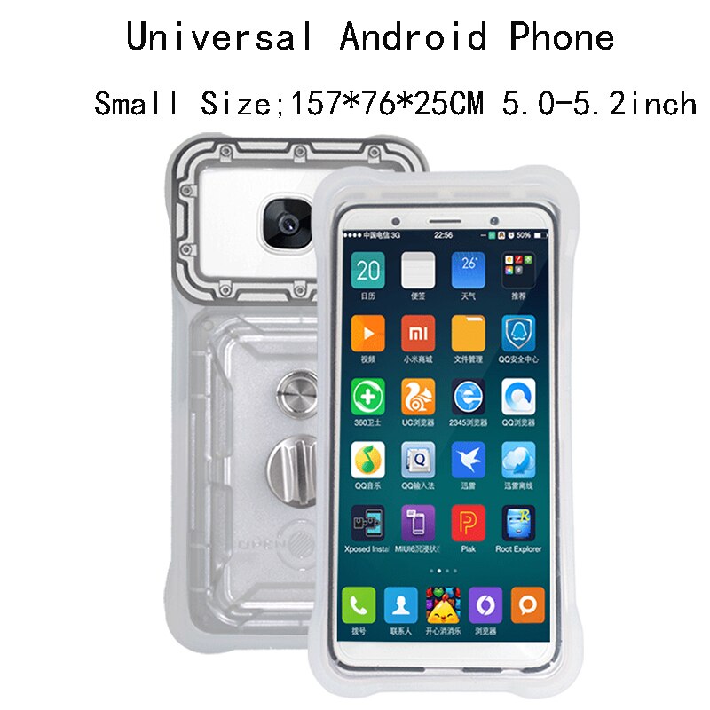 Waterproof Phone Case For Huawei P30 P20 P40 v30 Mate 30 Pro Diving Surfing Swimming Snorkeling Photo Video for xiaomi mi9 Cover: Small Size