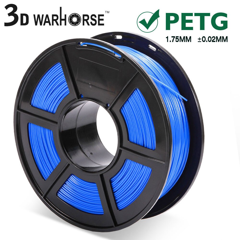 PETG 3D Printer Filament 1.75mm Dooling PETG 3D Filament Consumables 1KG/2.2LBS: Blue