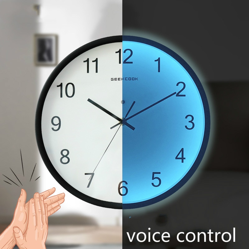 leuchtend Wanduhr Große Anzahl Hängen Uhren Ruhigen dunkel glühend Wanduhren Moderne LED Uhren Dekoration Für Wohnzimmer