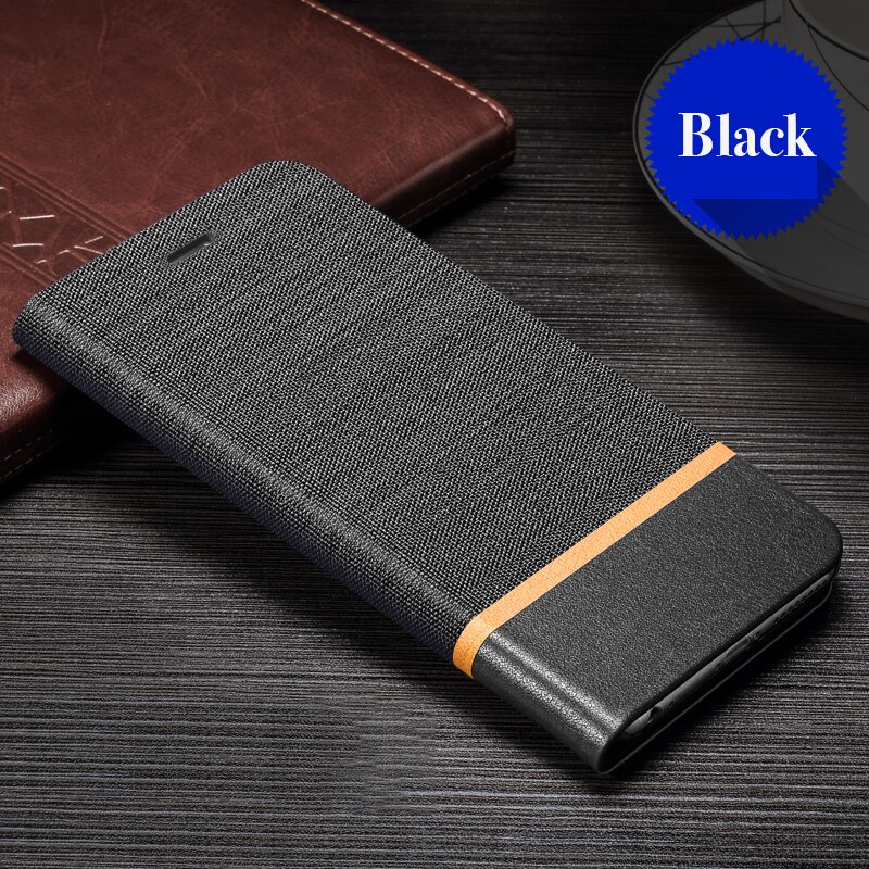 Voor huawei  p8 lite flip book case voor huawei honor 8 lite  p9 lite business leren case zachte tpu siliconen achterkant: Zwart