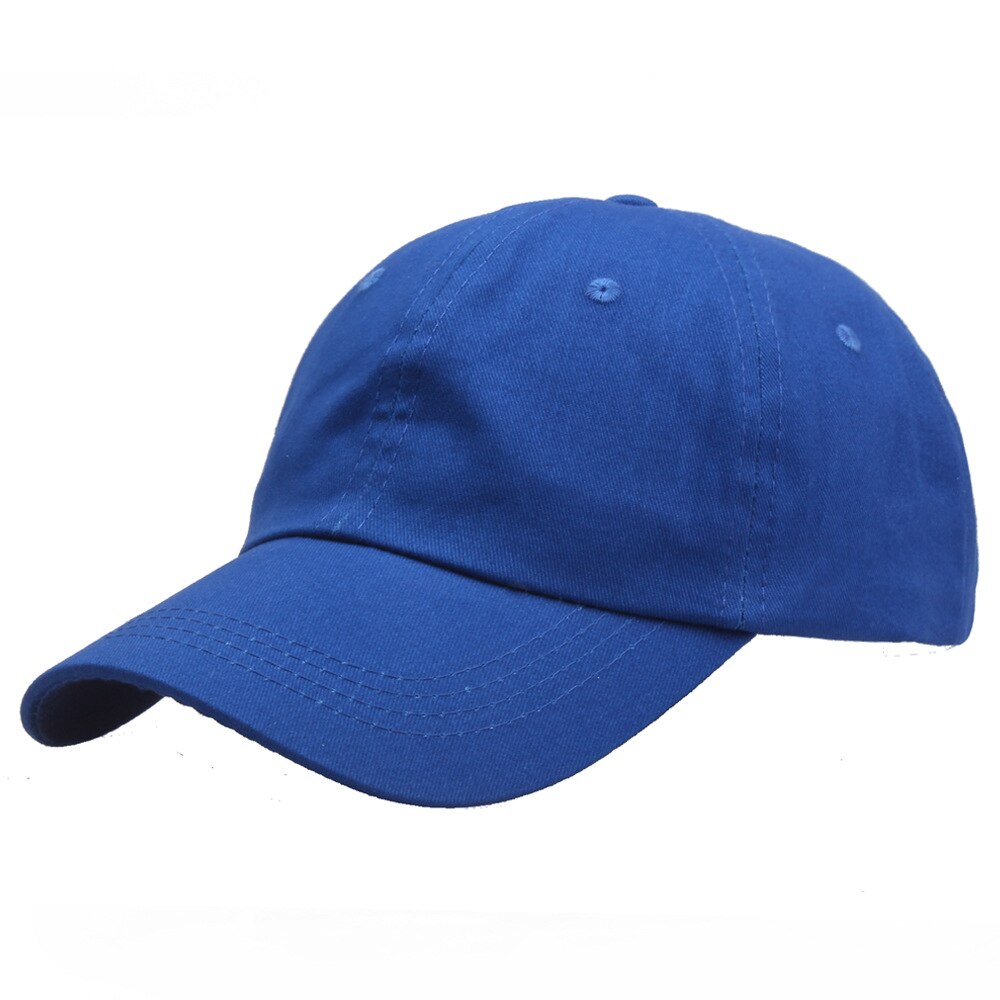 Vrouwen Effen Kleur Baseball Caps Voor Mannen Eenvoudige Zwarte Jongen Verstelbare Outdoor Meisjes Snapback Cap Multicolor Zon Trucker hoed: Blue