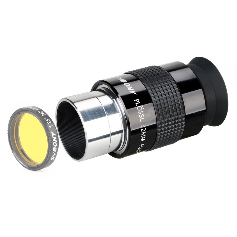 SvBony 1.25 inch 32mm Plossl Eyepiece for Telescope 4 Element Plossl for 1.25'' Astronomy Telescope Viewing Fully Coated W2192A