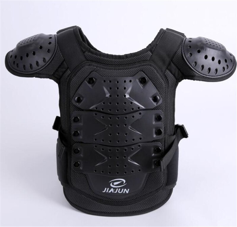 Jiajun Kind Body Protector Armor Motorjacks Motocross Back Shield Mouwloos Vest Spine Borst Beschermende Gears Jas