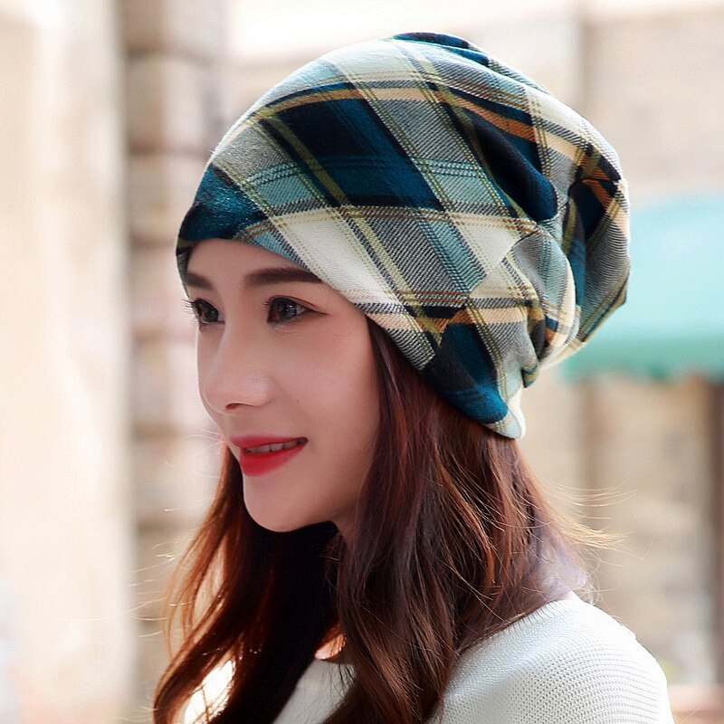 Longguard Polyester chapeau adulte décontracté flocon de neige bonnets femmes printemps automne femme casquette écharpe: MoLv S1