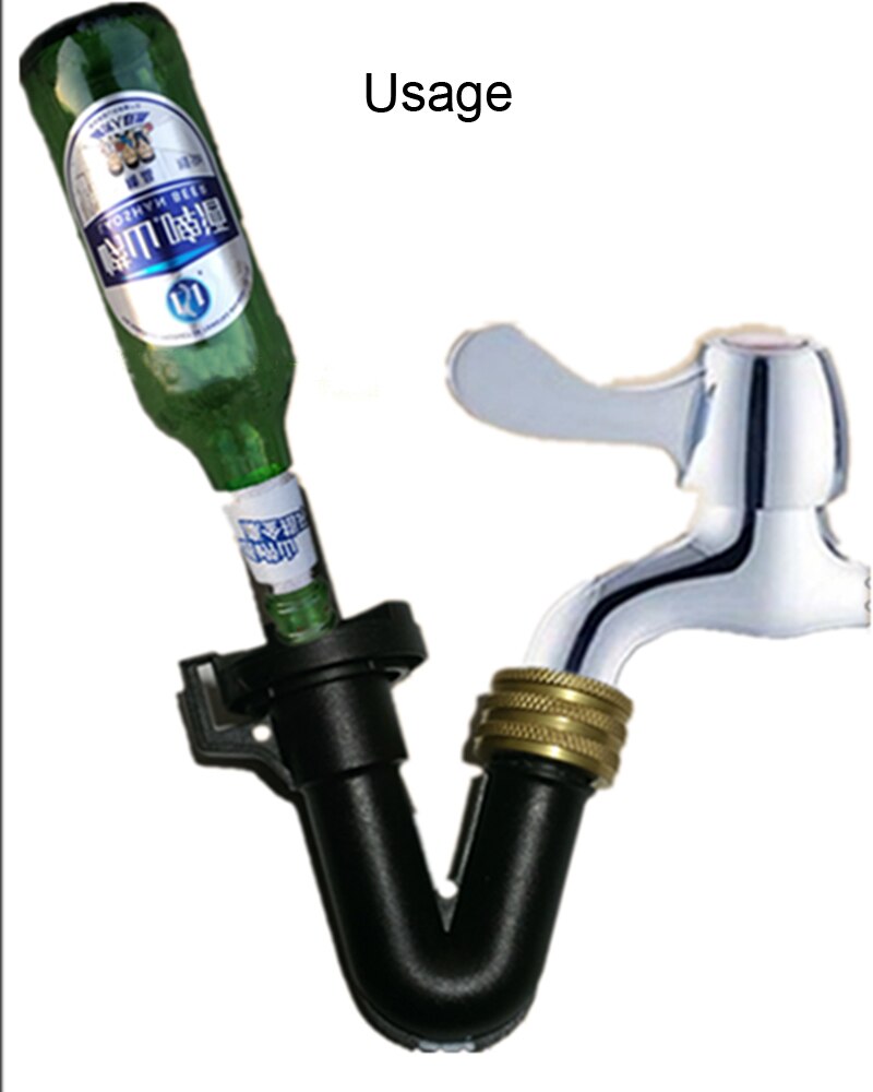 Lave-bouteille de bière à domicile, efficace, avec robinet de cuisine, adaptateur pour brassage à domicile