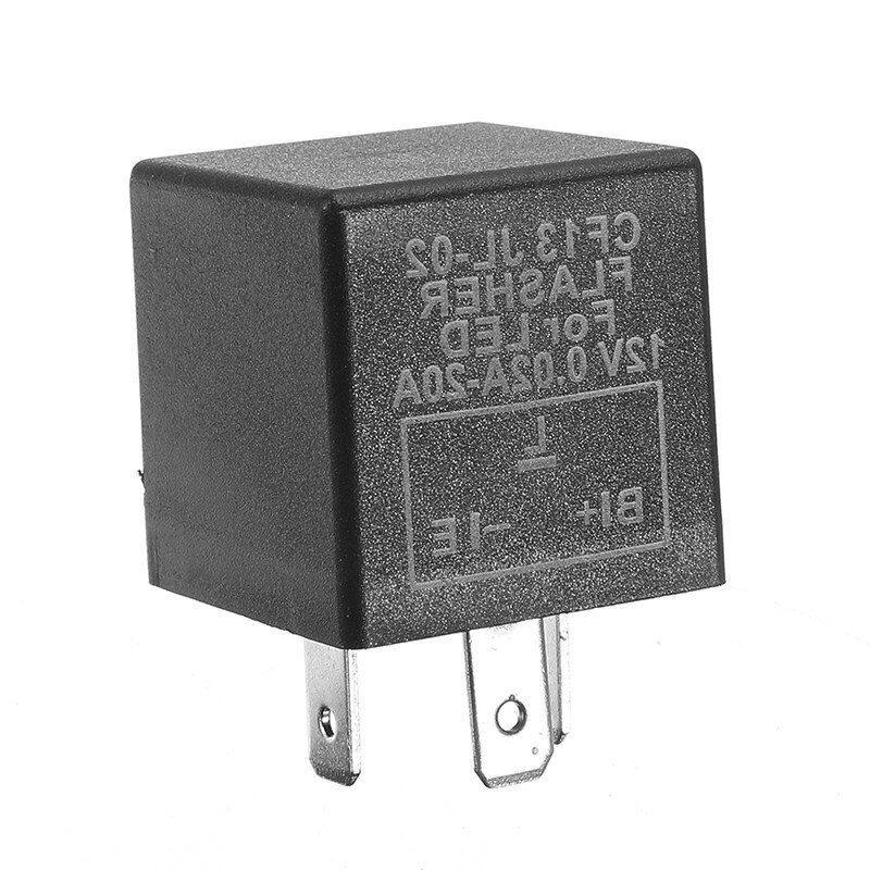 12V 3 Pin CF13 CF14 JL-02 Elektronische Auto Flasher Relay Fix Led Light Richtingaanwijzer Hyper Flash Knippert licht