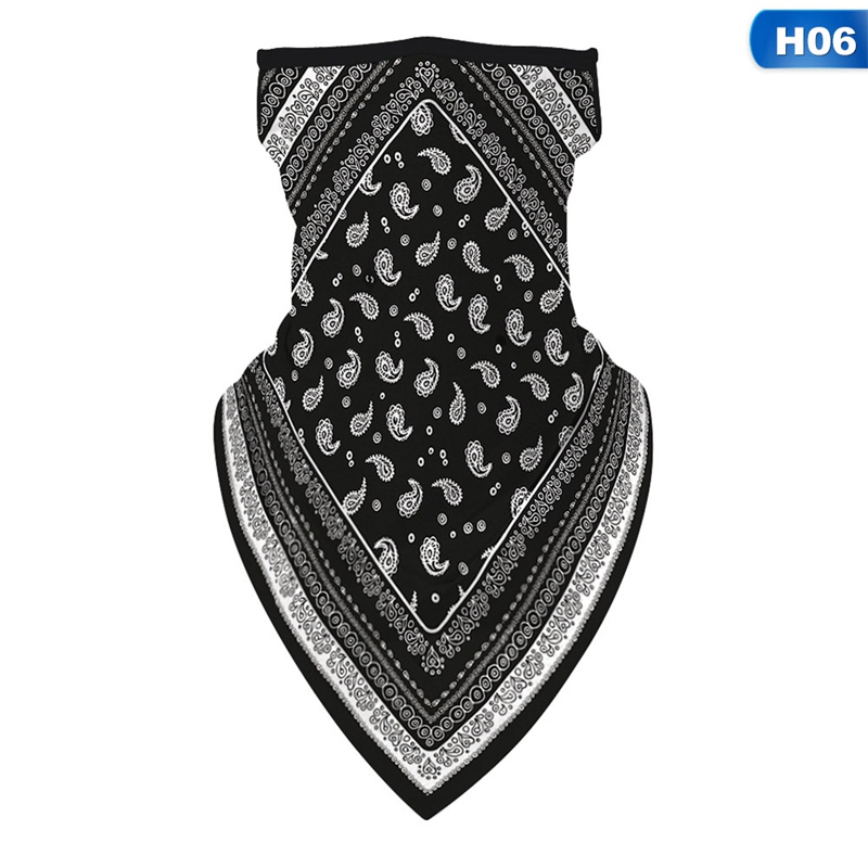 Bufanda para hombre y mujer, Bandana con elásticos, pasamontañas de cuello para la cara, bufanda fina con estampado Digital a prueba de viento: 6