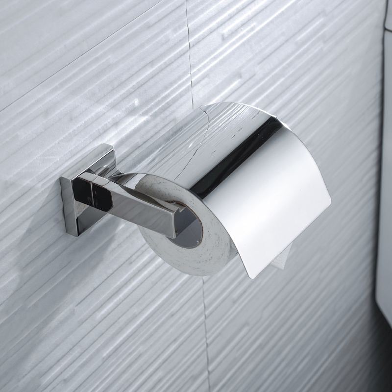 Hoogwaardige Roestvrijstalen Badkameraccessoires Hardware Rol Papierhouder Handdoekrek Toiletborstelhouder Handdoekplank: Paars