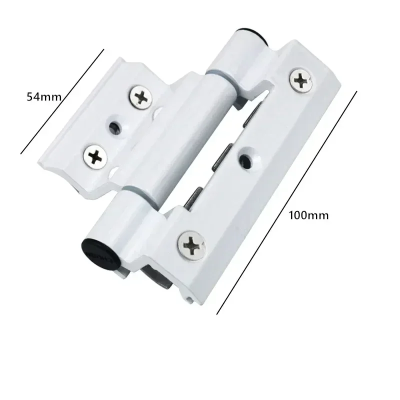 1 high insulated broken bridge folding hinge aluminum alloy door and window hinge furniture hardware accessory: Silver
