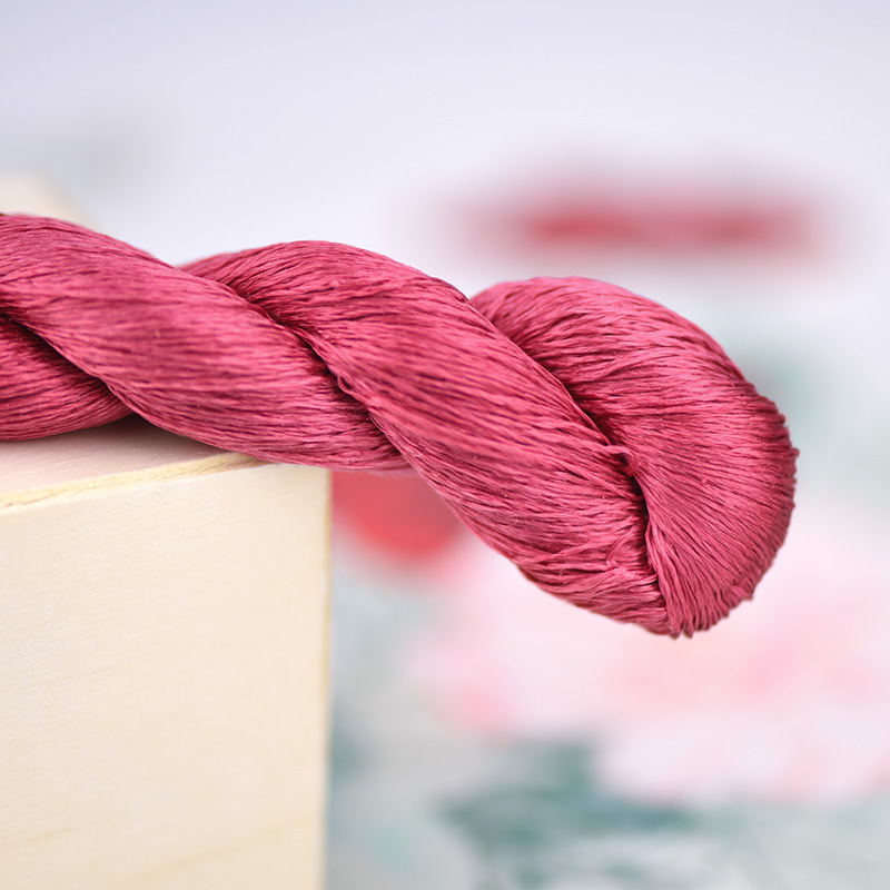 1pcs 100% silk thread hand embroidery embroider cross stitch 400m silk embroidery thread rose hermosa/pink/8 pure colors: 6