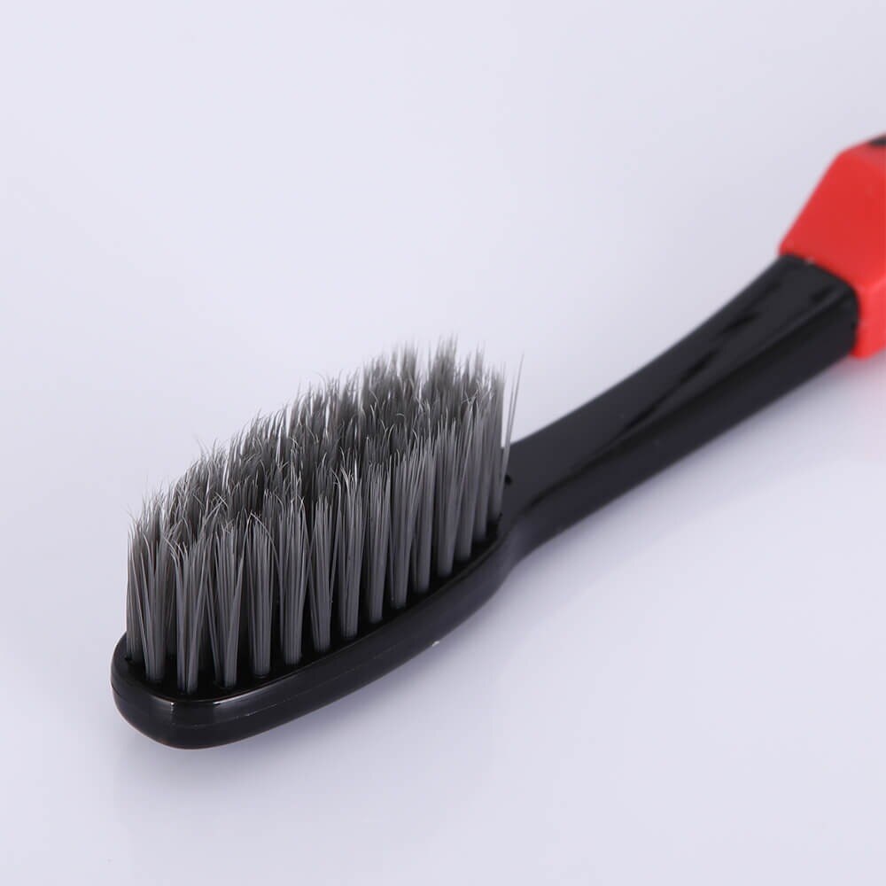 4 stücke Zahnbürste Schwarz Doppel Ultra Sanft Zahnbürsten Professionelle Zahn Nano-antibakterielle Zahn Pinsel