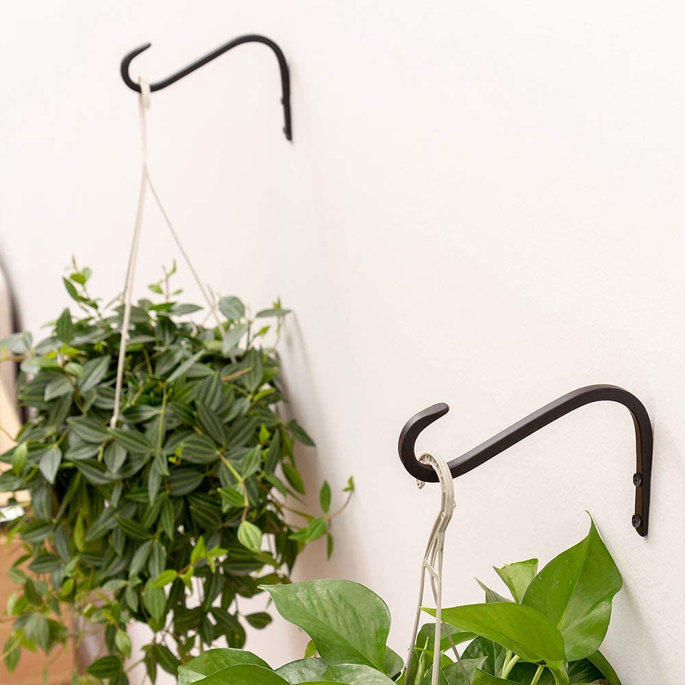 2 stk vægplante bøjle beslag have støbejern kraftige plante blomster hængekroge til indendørs udendørs planter