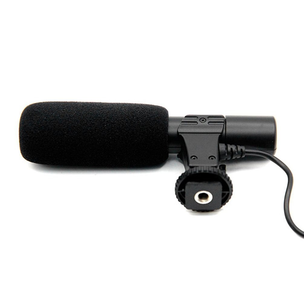 Camera Microphone Camera Condenser Interview Microphone 3.5Mm Recording Microphone Interview Mic for DSLR Camera Video DV