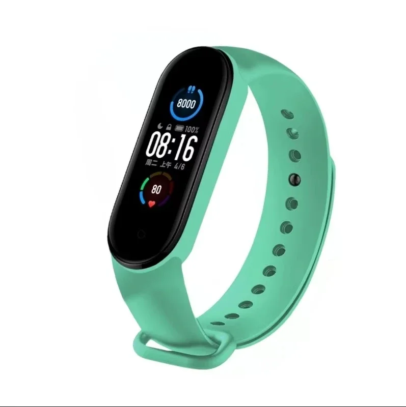 M5 Smartwatch digital Männer und Frauen Bluetooth Fitness Tracker Uhr Übung Herzfrequenz Blutdruck Android iOS: green