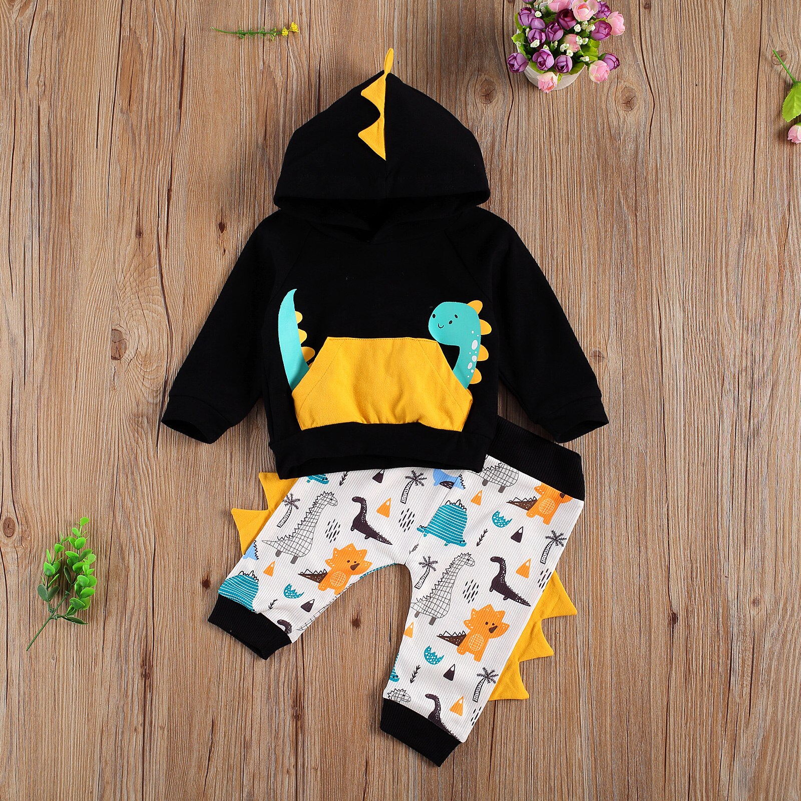 Baby Baby Jongens Dinosaurus Kleding Lange Mouwen Print Casual Loose Trui Tops Broek Outfits Kleding Voor Meisjes Sets Herfst