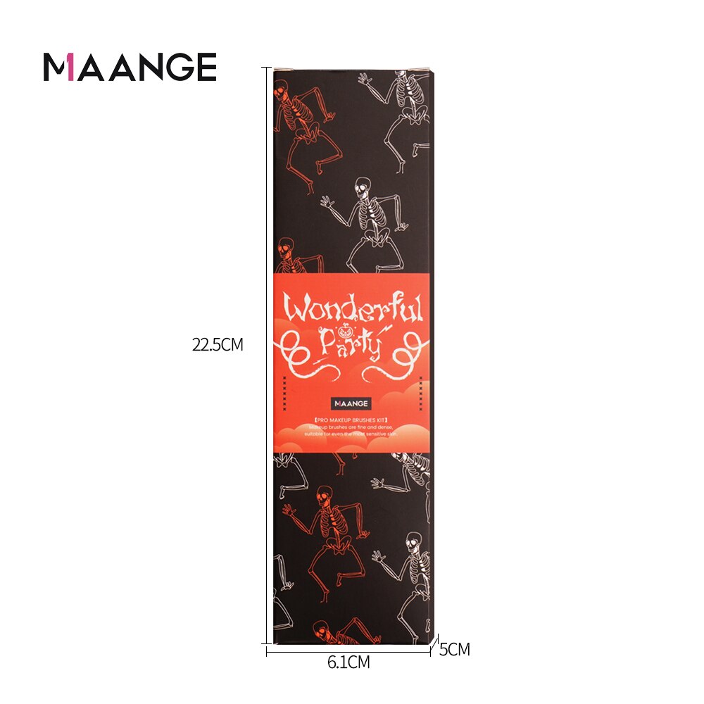 Maange Halloween 15/10 Stuks Make-Up Kwasten Set Met Doos Kristallen Handvat Make-Up Kwasten Foundation Blush Oogschaduw Make up Gereedschap