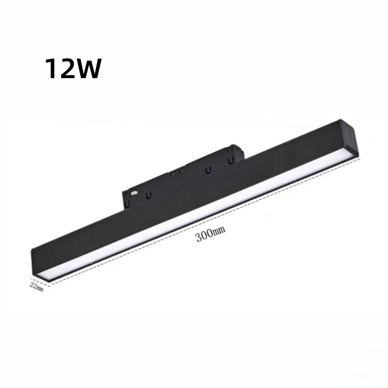 Holofote embutido de led, 6w, 12w, 18w, 24w, luz de pista magnética, grade dobrável, holofote de teto, luz interna, dc48v/ac220v: Luz Vermelha / Bege