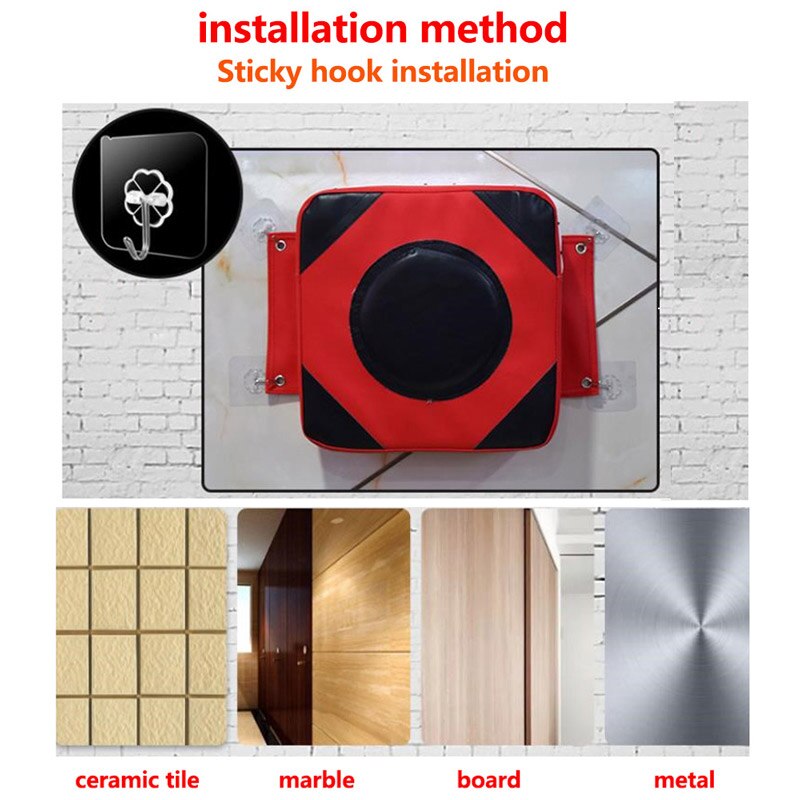 Boxing Punching Bag Fitness Boxing Sack Faux Leather Wall Punching Pad Boxing Punch Target Training Bags Gym Boxing Equipment