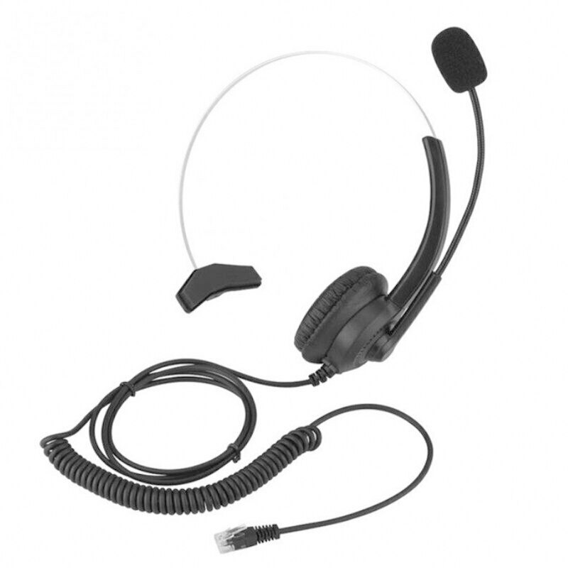 USB Noise Cancelling Microphone Headset Call Centre Office Telephone Corded Wired Office Headset Call Center Conference Skype: Default Title
