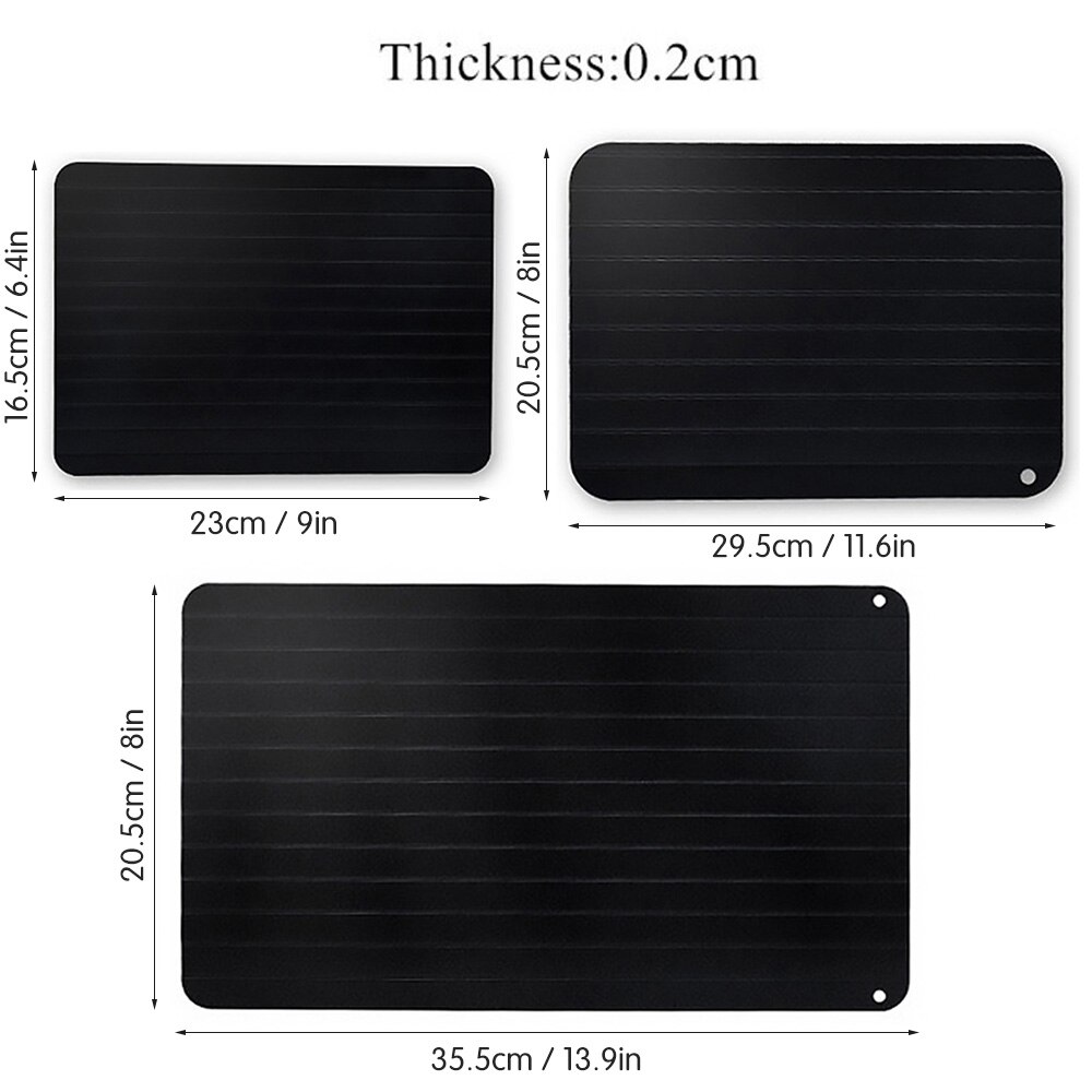 Fast Defrost Tray Fast Thaw Frozen Food Meat Fruit Quick Defrosting Plate Board Quick Defrosting Plate Board Tray Kitchen Tool