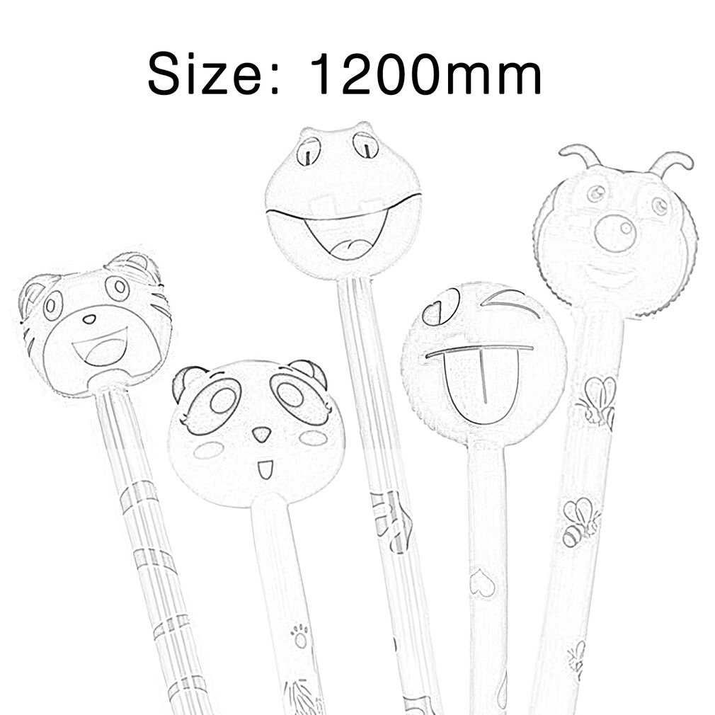 PVC kinder Aufblasbare Spielzeug Schöne Tier Kopf Lange Stick Aufblasbare Stick Spielzeug Tier-Stick Spielzeug Für Kids Party Favor