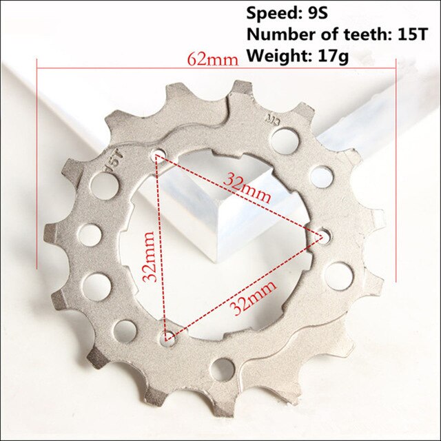 mountain bike cassette flywheel 9S 11T-19T full range of flywheel repair parts compatible with SHIMANO/SRAM/SunRace: 9-speed 15T