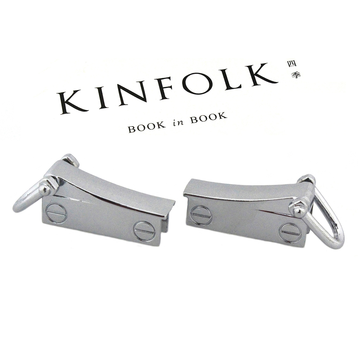 1 paio di morsetti per ganci per tasselli per ancoraggio laterale per borsa in metallo hardware per collegamento di ancoraggio per bordo laterale con anelli a D per tracolla per borsa: Colore di zinco antico