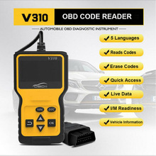 Brand style ancel  v310 obd kodelæser scanner bil check motor fejldiagnoseværktøj 80ma