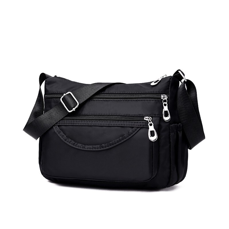 Women Messenger Bag Lady High Capacity Shoulder Crossbody Bag Female Casual Zipper Oxford Cloth Canvas Handbag Shopping Purse