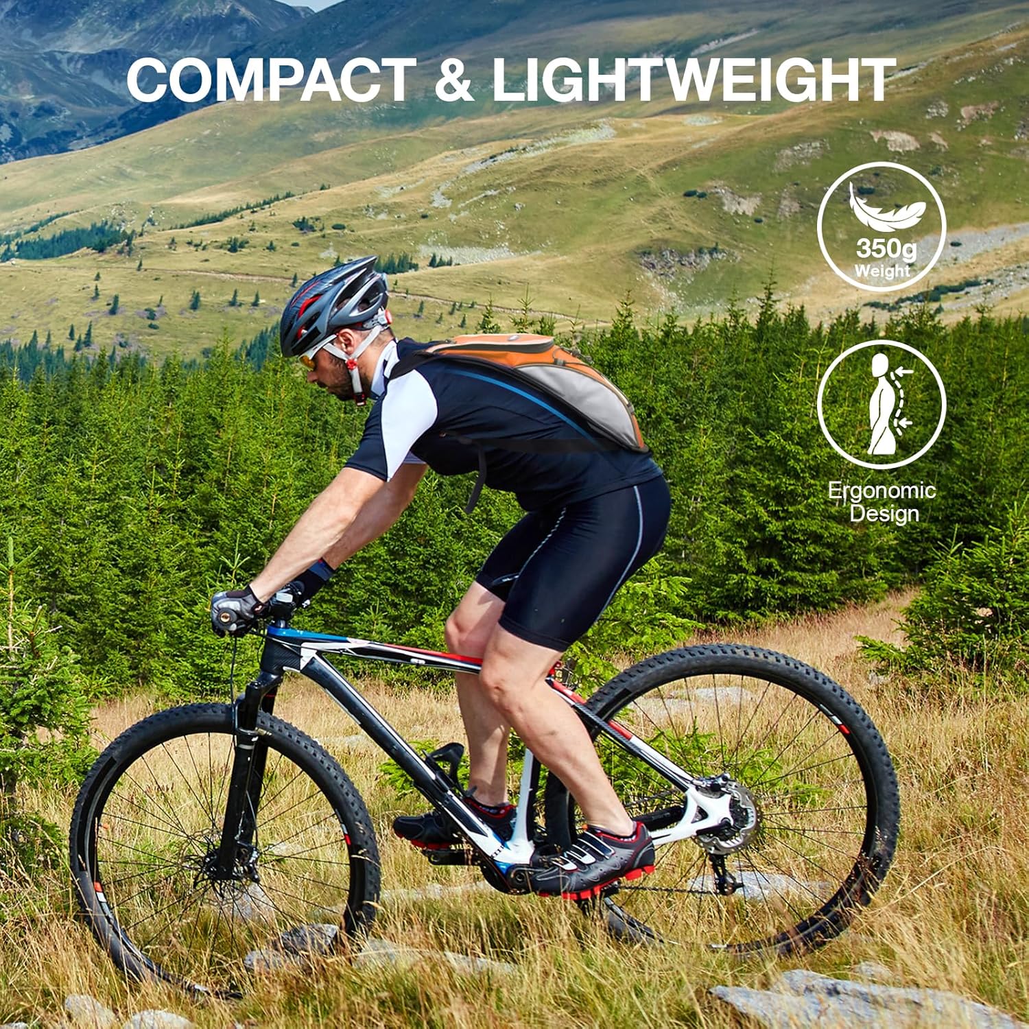 Lauf-Hydrationsweste - Leichter Isolierter Hydrationsrucksack mit Stauraum für Radfahren, Wandern, Laufen, Klettern, Camping