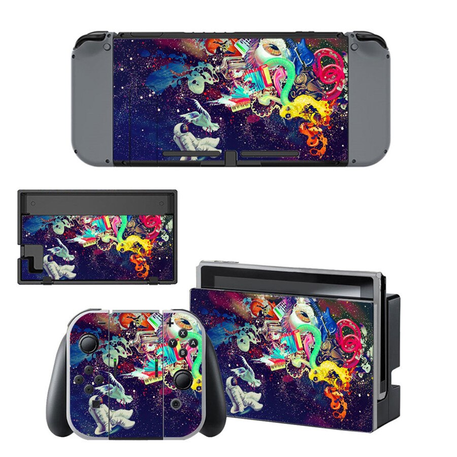 12 Styles Cool Graffiti Style Vinyl Decal Skin Sticker For Nintend Switch NS NX Console & Joy-con Game Accessories: Style 7