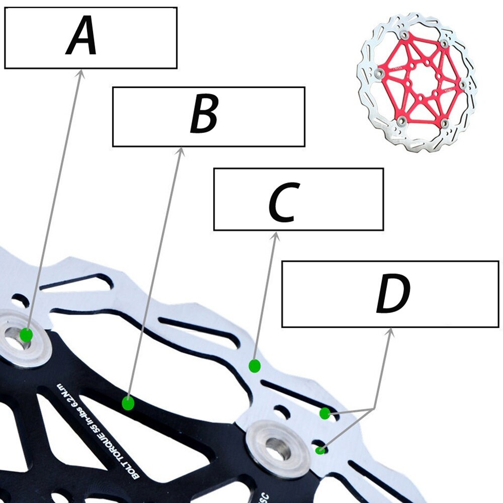 160/180/203mm roestvrijstalen schijfremmen voor mountainbikes, cruiserfietsen, fietsonderdelen en remschijven