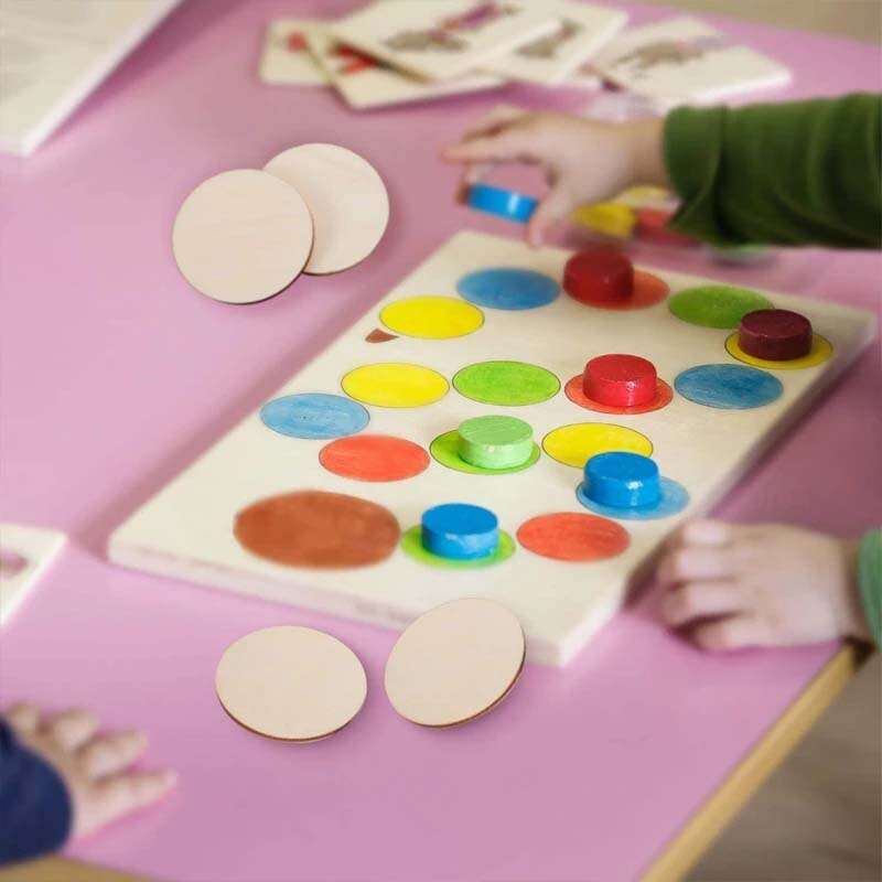 Diameter 1-10CM Natural Pine Round Wooden Pieces Slices Circles for Kids DIY Painting Wood Chip and Wedding Household Decoration